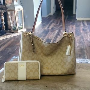 Coach Purse with Matching Wallet